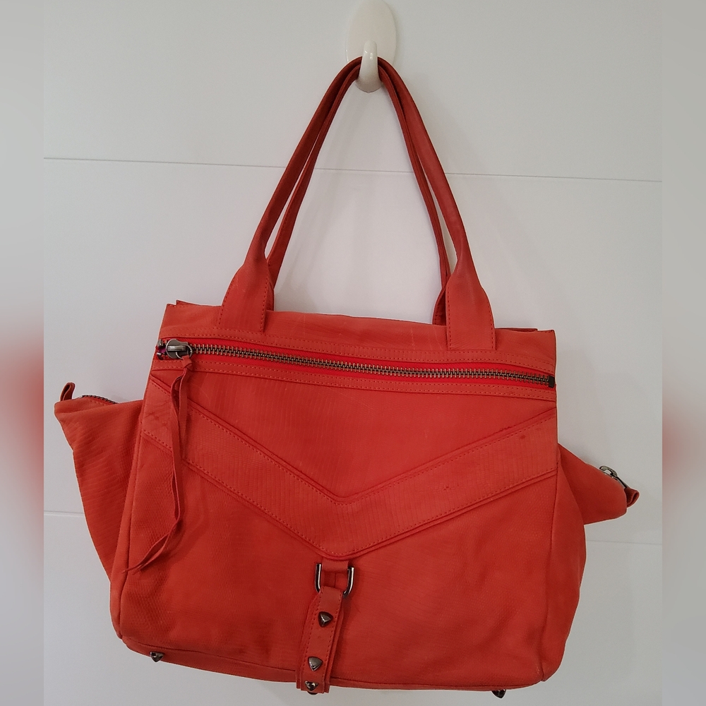 Botkier Orange Designer Tote Bag - Picture 4 of 13